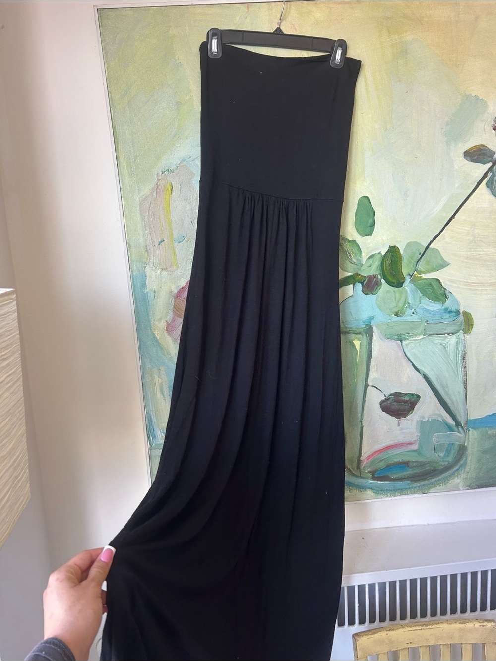 Black Sleeveless Women's Maxi Dress
